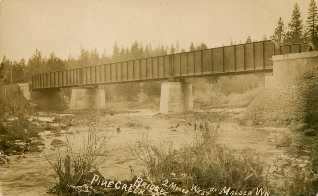10 – Pine Creek Bridge near Malden c. 1910