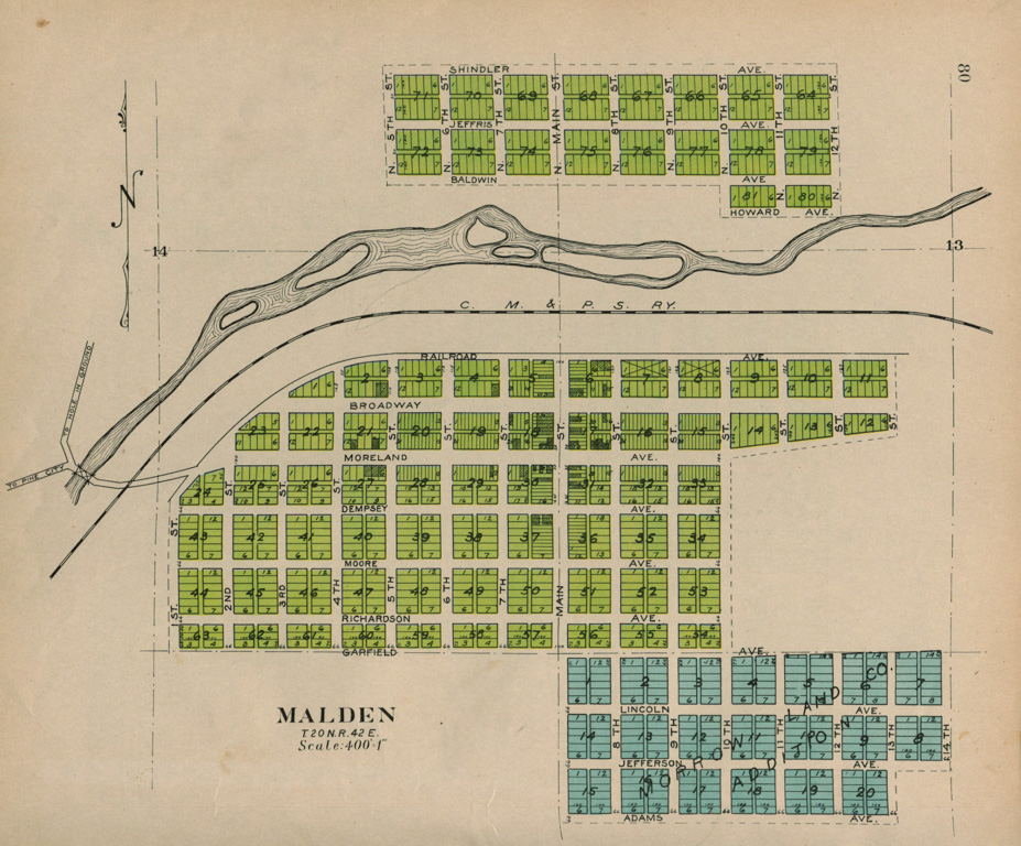 27 – Plat map of Malden (1910)